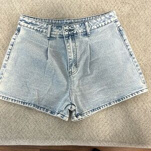 Denim high waist short